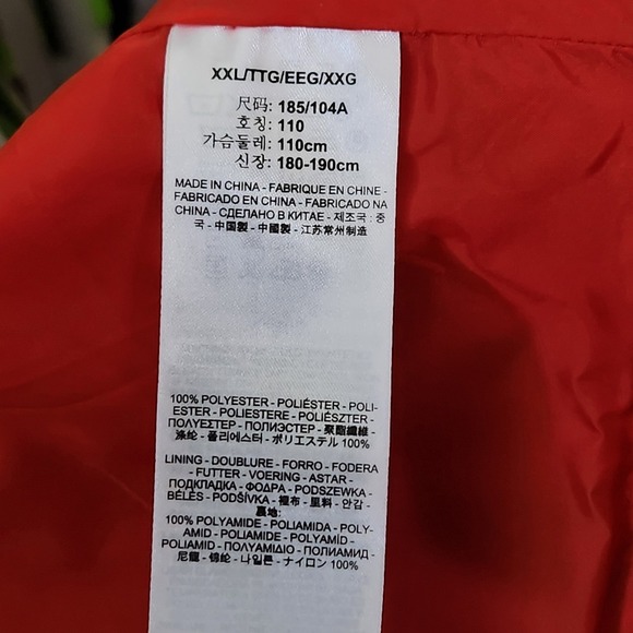 Levis Trucker Jacket Mens XXL Orange Polyester Utility Lightweight Unlined - Picture 5 of 10